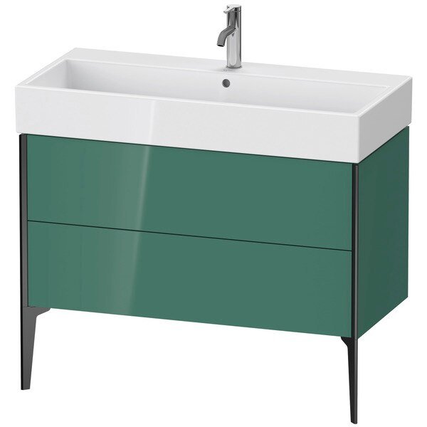 Xviu Two Drawer Floorstanding Vanity Unit Light Blue, Duravit, Mfr#: XV45350B109